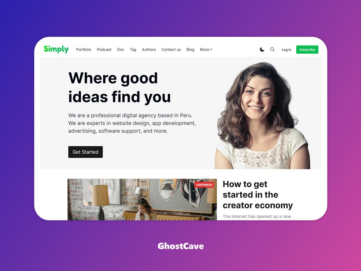 Free Open-Source Ghost CMS Themes You Cannot Find in the Ghost Marketplace
