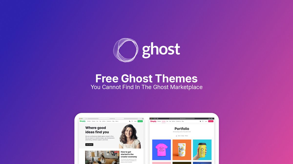 Free Open-Source Ghost CMS Themes You Cannot Find in the Ghost Marketplace